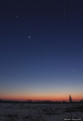 Conjunction with meteor