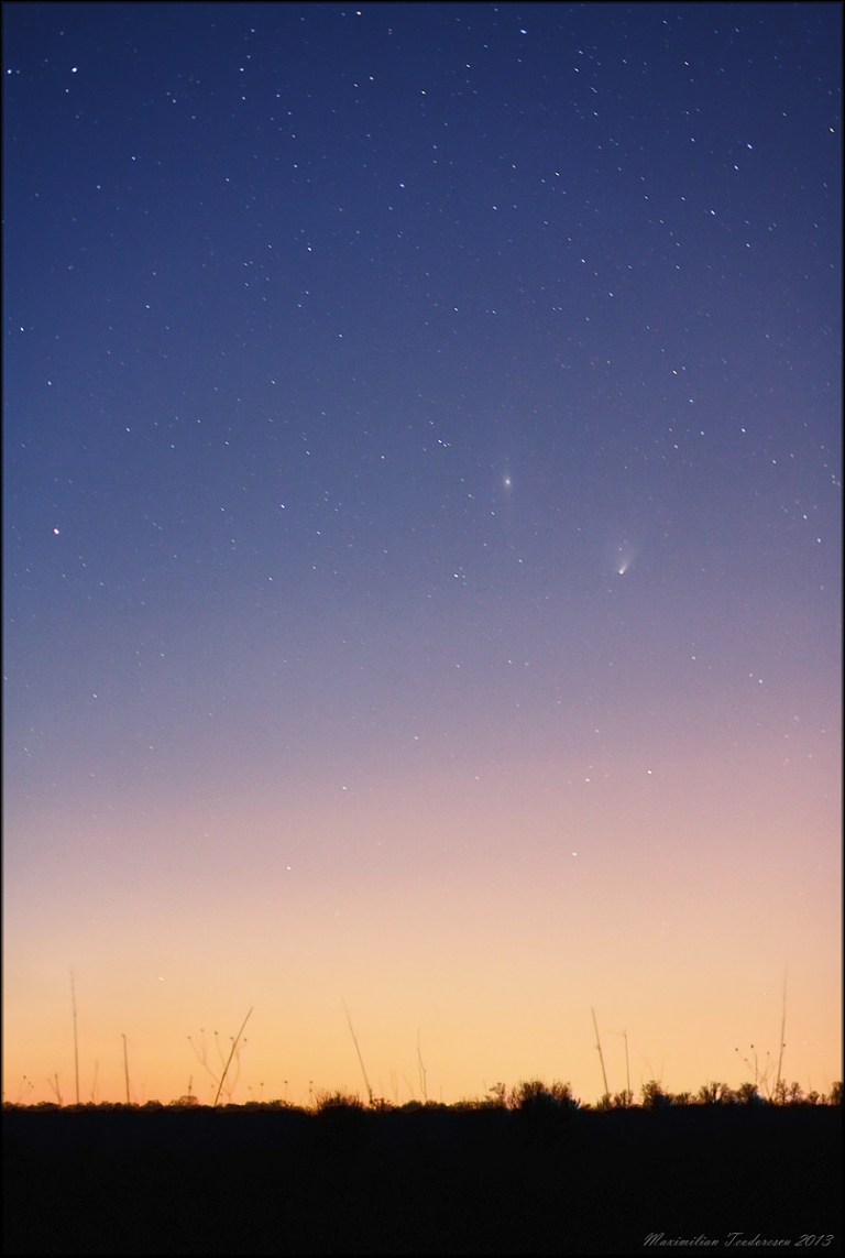 PanSTARRS and M 31 April 4, 2013 wide