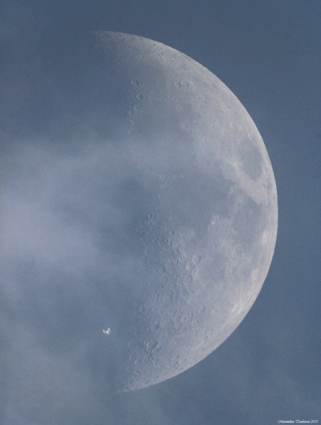 ISS Moon transit small