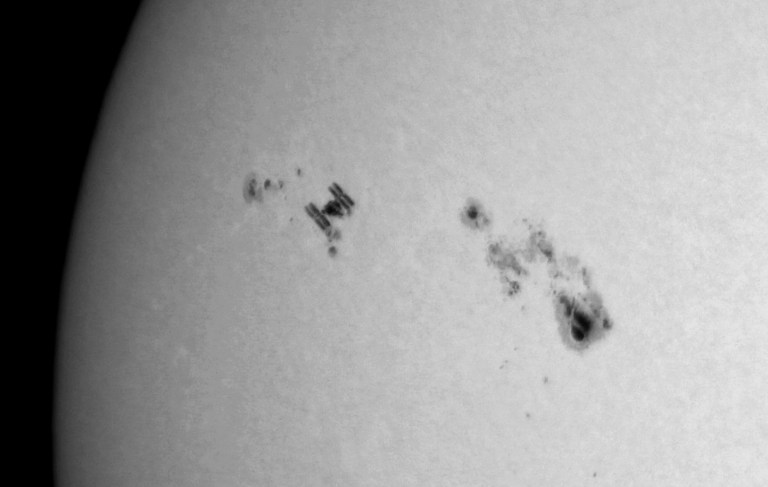 ISS and Sun detail