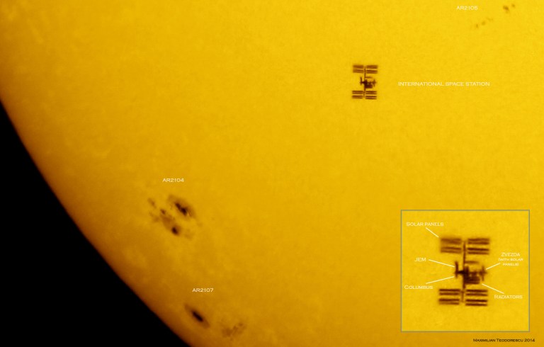ISS and Sun June 30