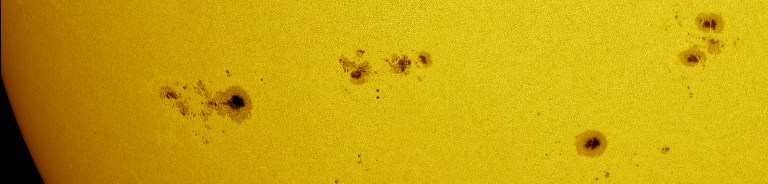 Sunspot groups July 5, 2014 color copy