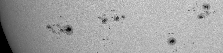 Sunspot groups July 5, 2014