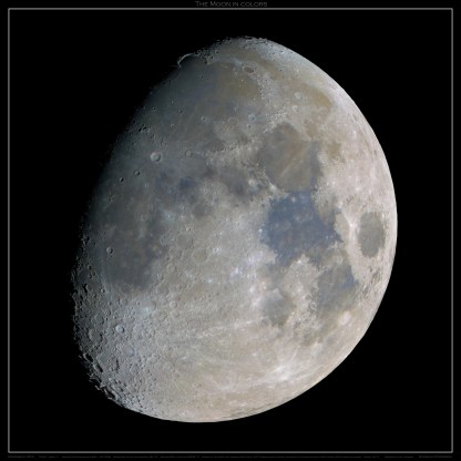 LARGE MOON MOSAIC in colors