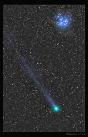 Comet Lovejoy and the Pleiades
